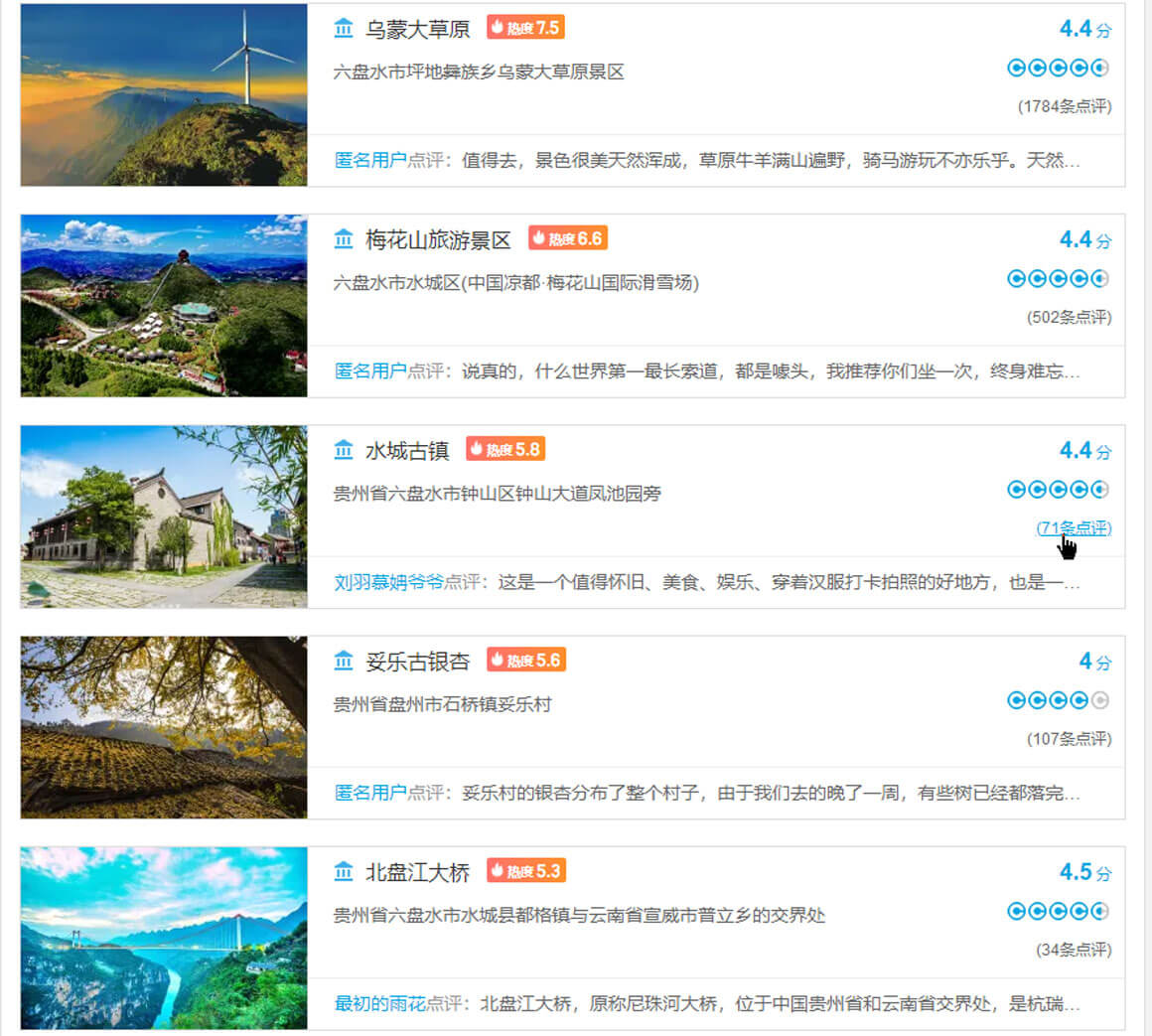 贵州六盘水最值得去的景点有哪些？六盘水旅游攻略必玩的景点打卡榜..