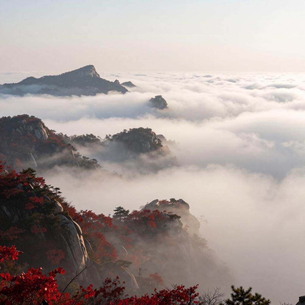 岱宗秋深 云涛漫染“仙”气十足