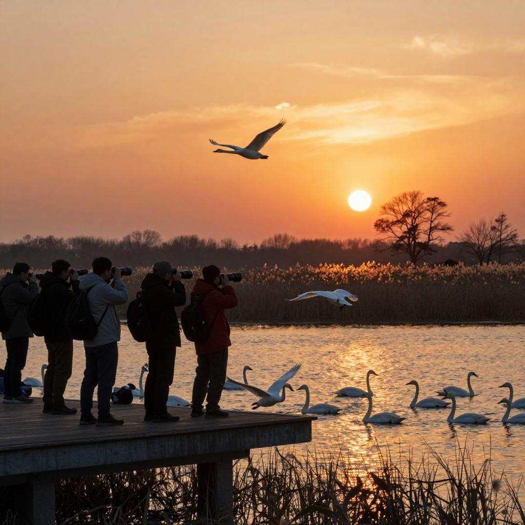 赏天鹅、游湿地催热冬日文旅消费
