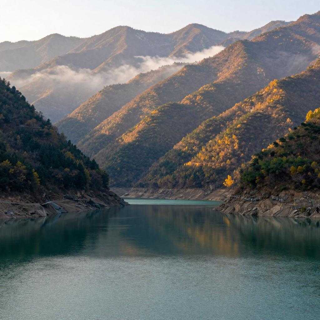 甘肃磨坝峡初冬层林尽染五彩斑斓