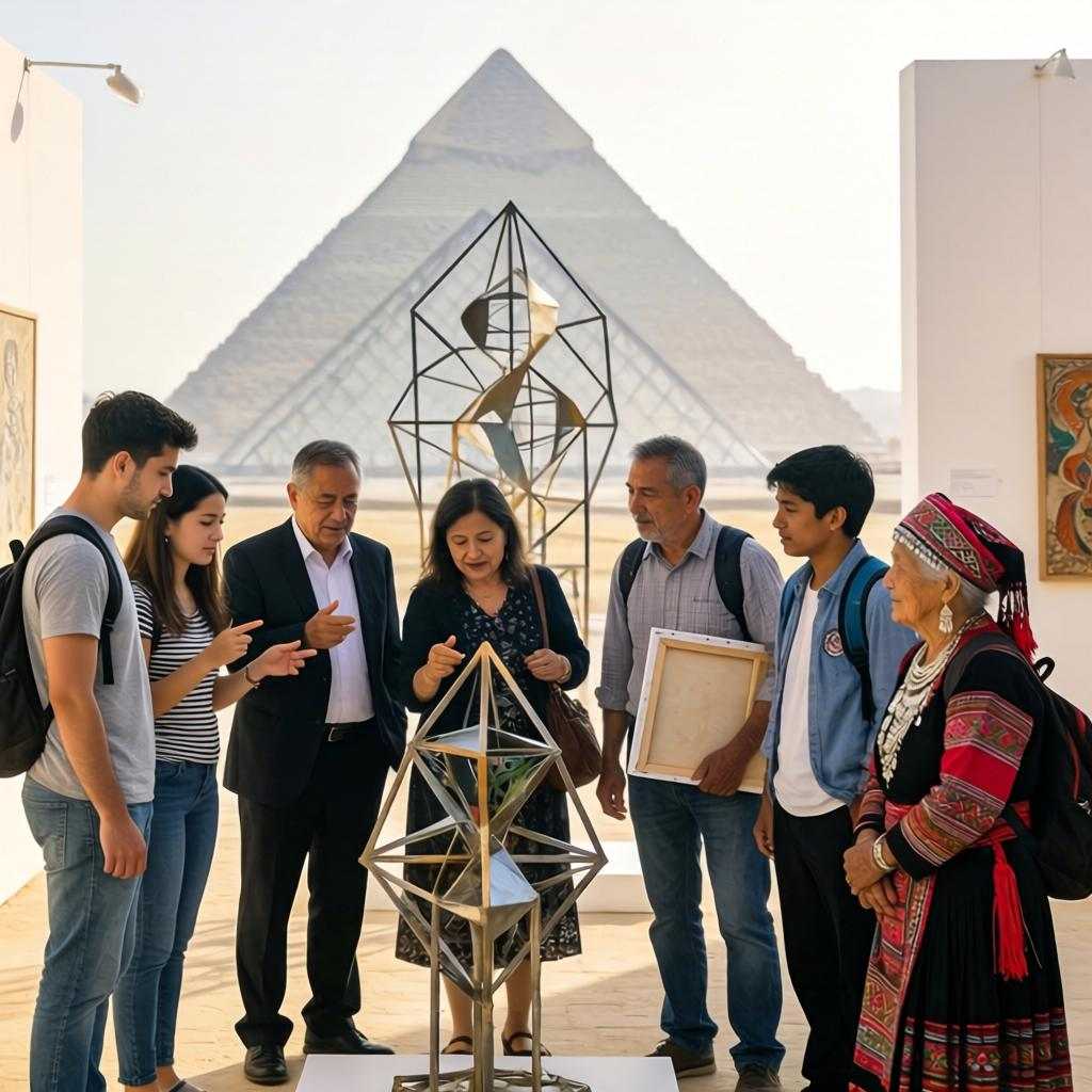 “现在即永恒”艺术展亮相埃及金字塔