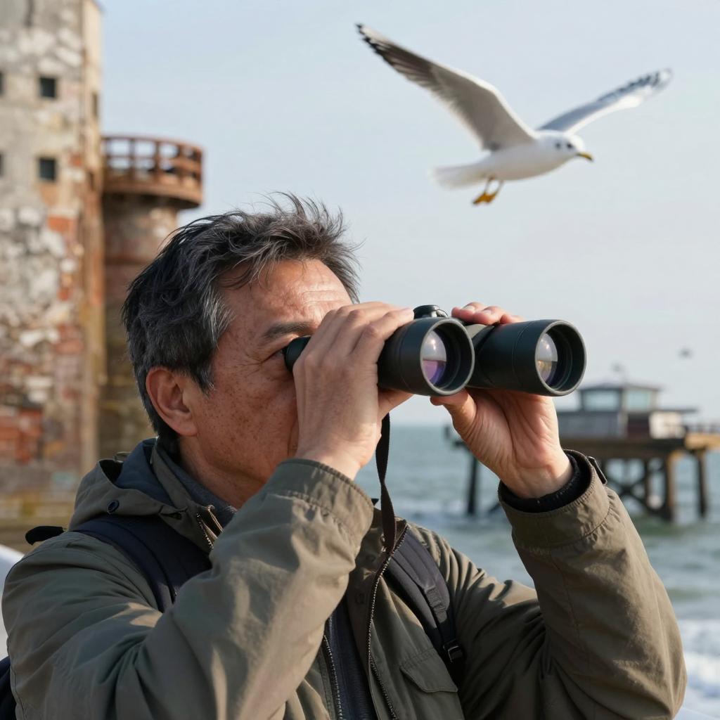 海鸥舞动老码头