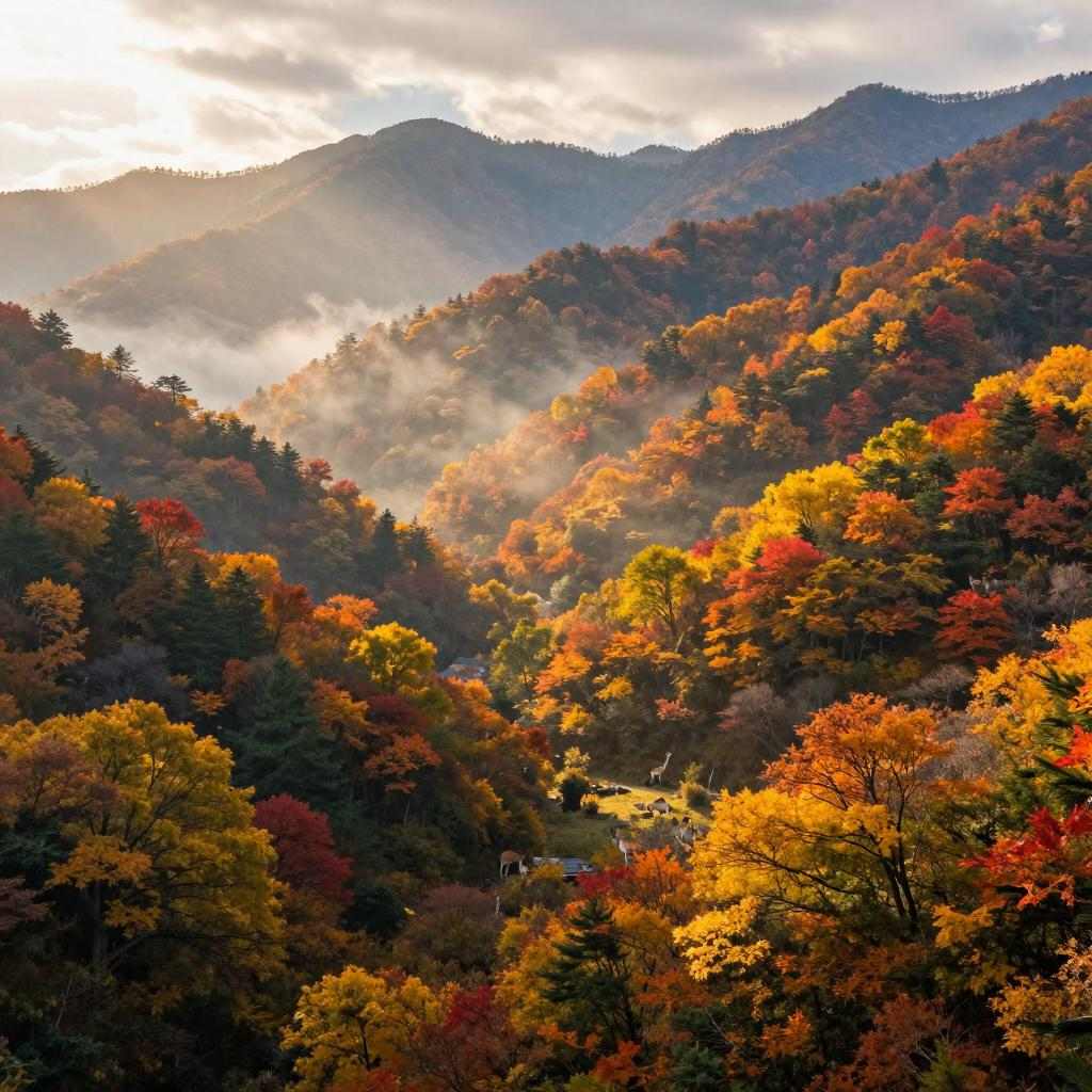 湖北神农架“上线”层林尽染美景