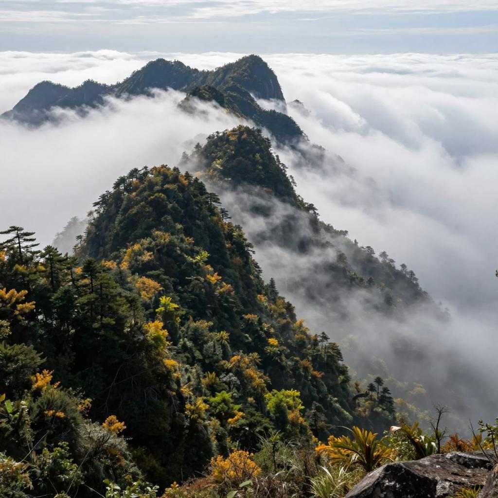 湖北神农架“上线”层林尽染美景 湖北神农架“上线”层林尽染美景