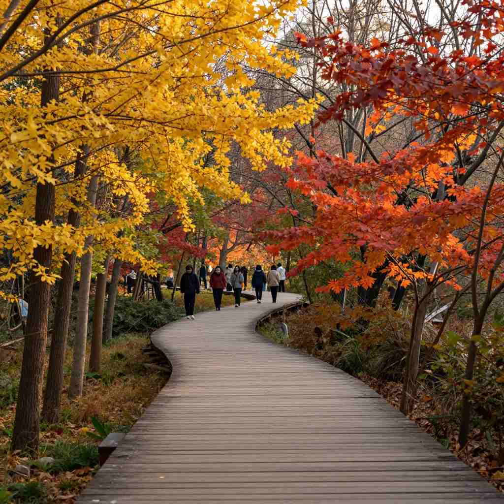 湖北神农架“上线”层林尽染美景 湖北神农架“上线”层林尽染美景